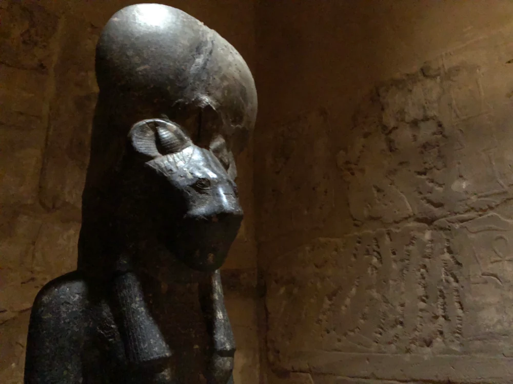 Statue of Sekhmet the ancient Egyptian goddess at Karnak Temple