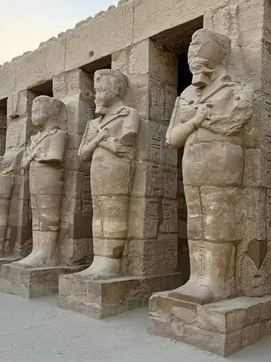 Karnak Temple in Luxor Egypt with ancient Egyptian monuments