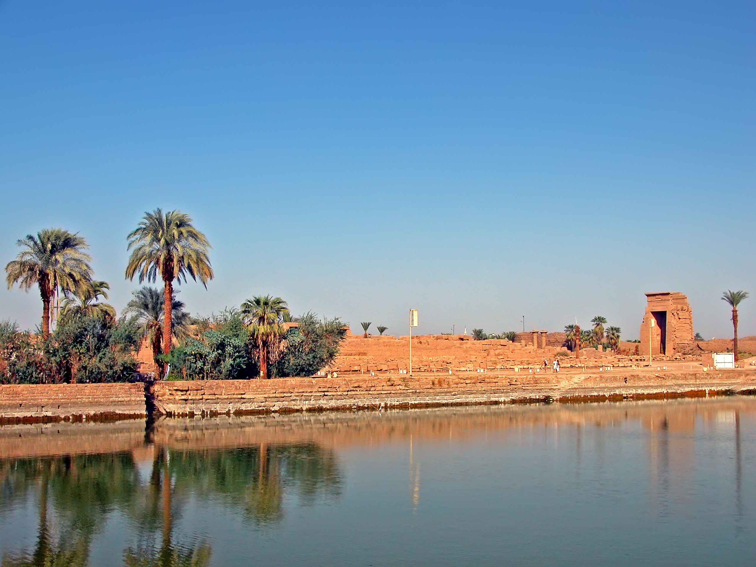 Sacred Lake at Karnak Temple during Karnak Temple Tours