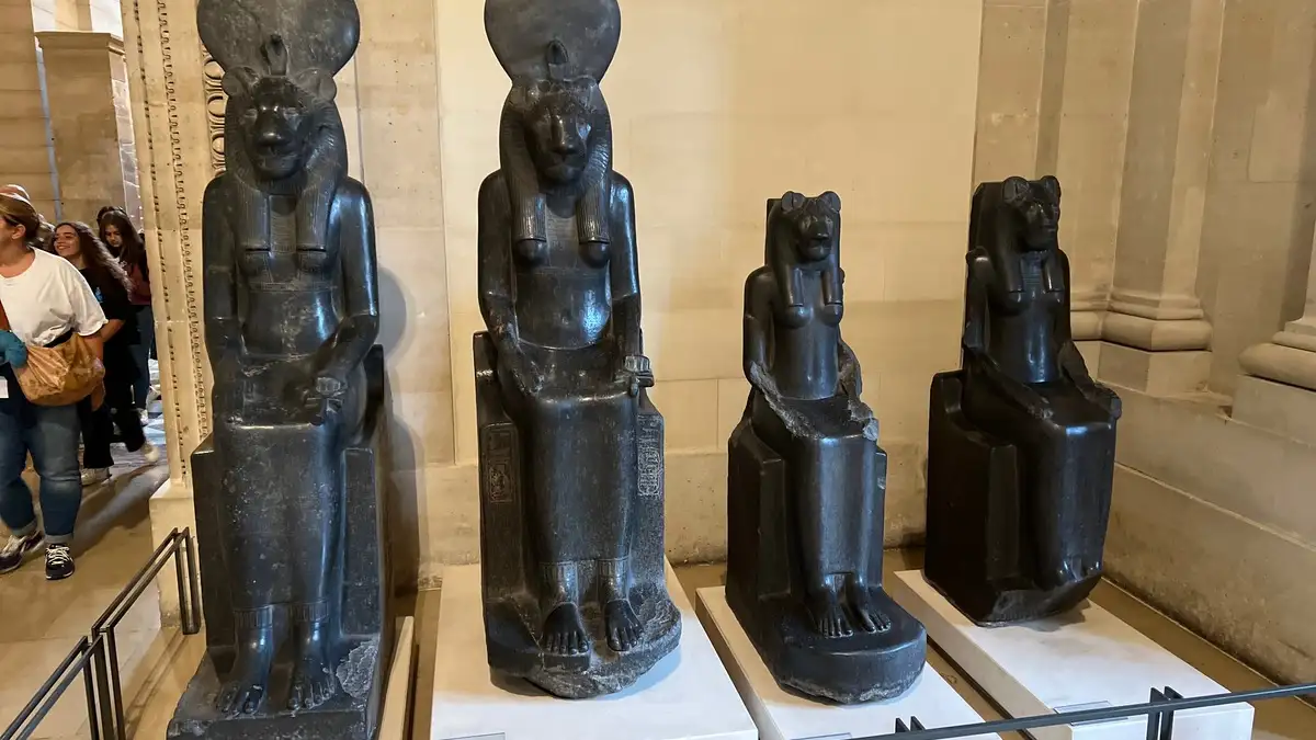 Statue of Sekhmet the ancient Egyptian goddess at Karnak Temple
