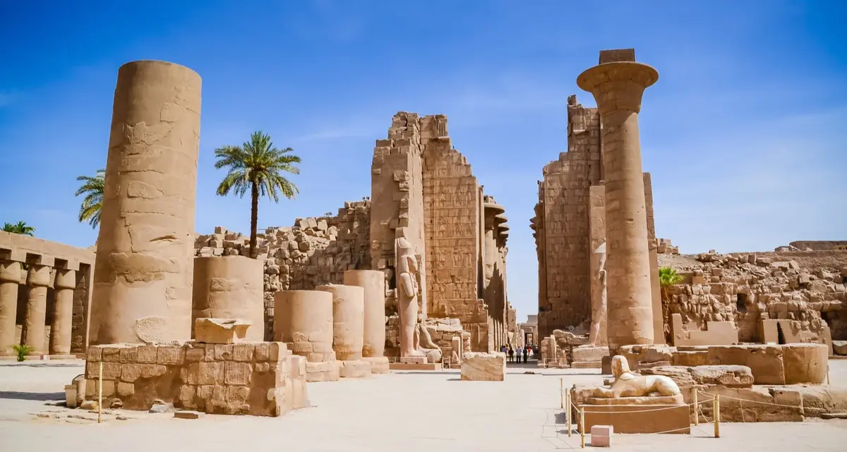 Karnak Temple Tours exploring ancient Egyptian columns in Luxor