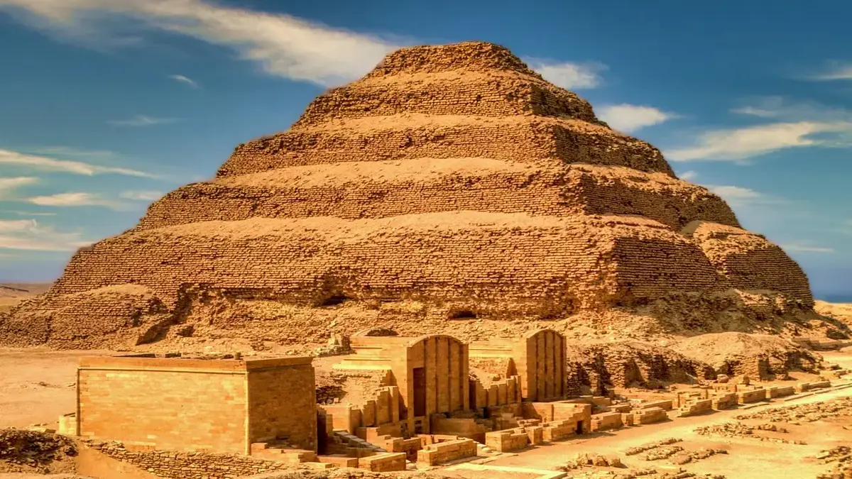 Saqqara and the Step Pyramid of Djoser in Egypt