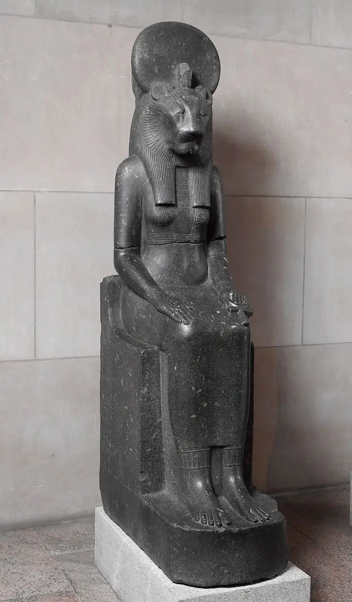 Ancient Egyptian Sekhmet statue at Karnak Temple